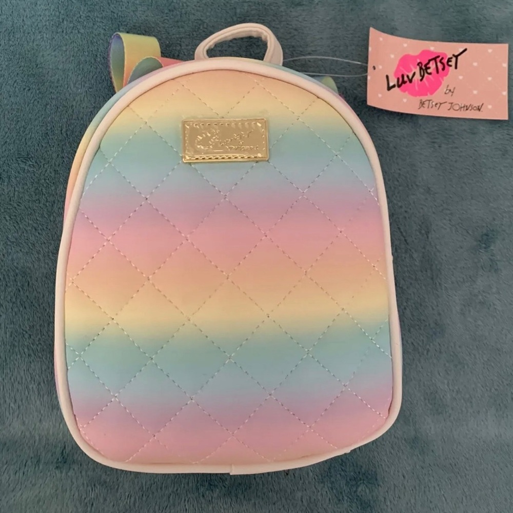 COPY - Betsy Johnson pastel wings mini backpack